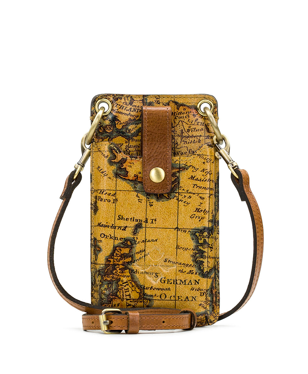 Farleigh Phone Crossbody - European Map