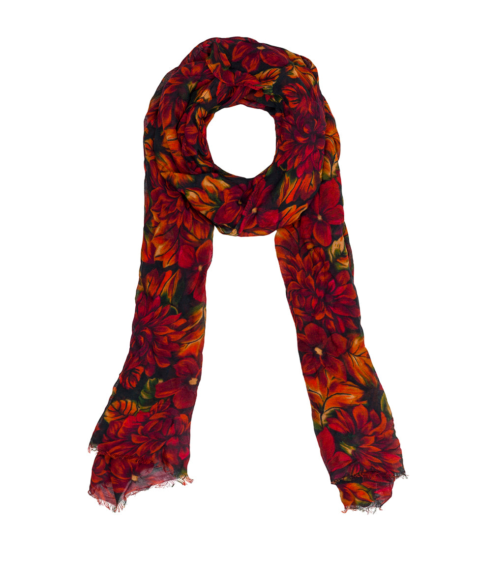 Scarf - English Rustic Mums
