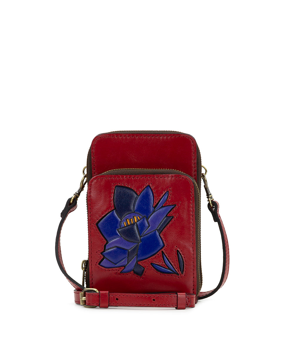 Albertine Phone Crossbody - Grecian Rose Inlay