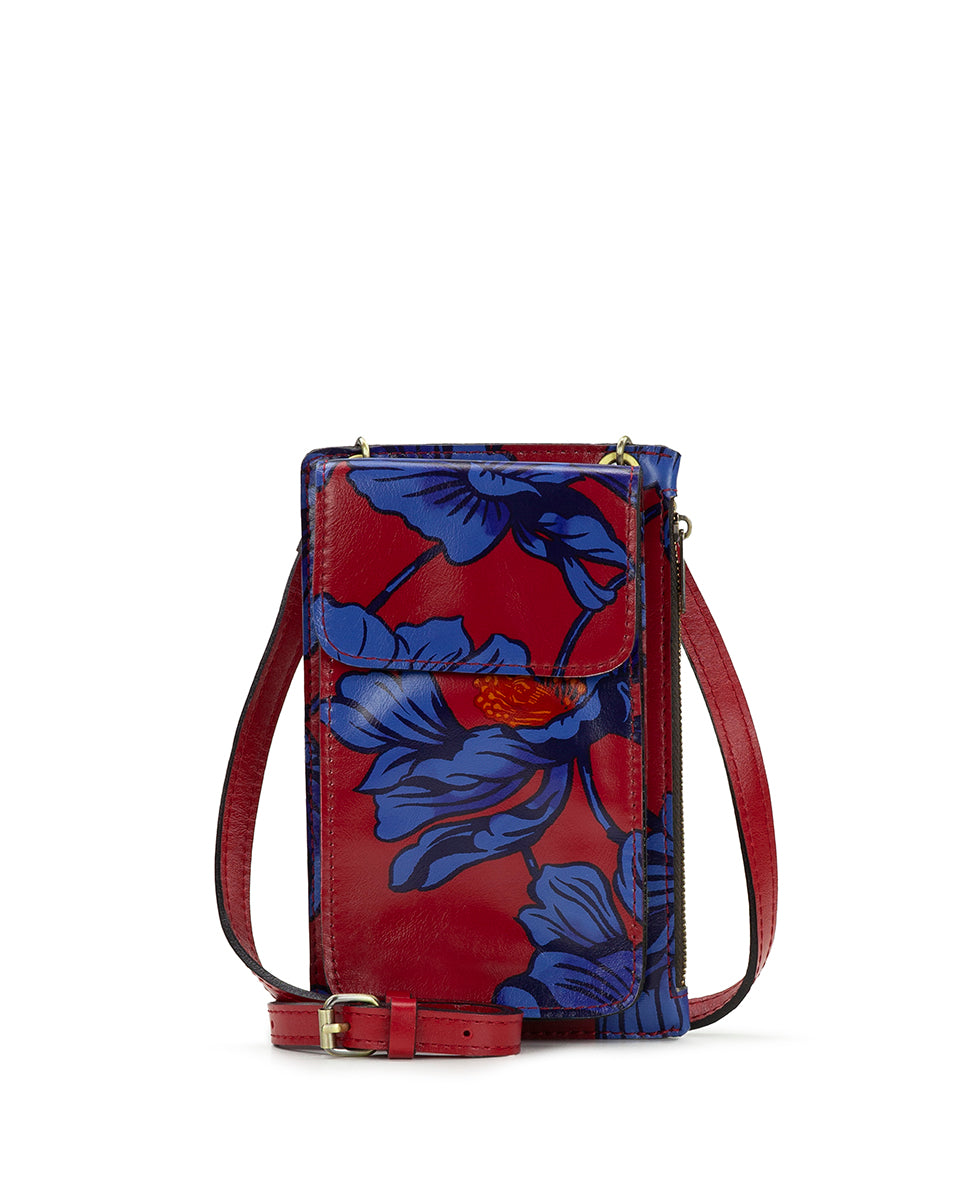 Chiavella Phone Crossbody - Grecian Rose Print
