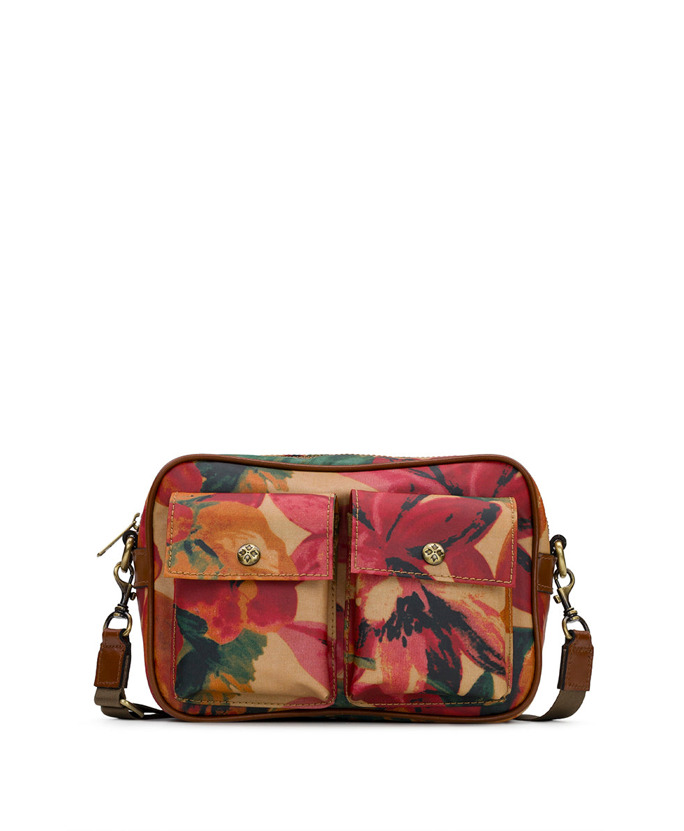 Praiano Belt Bag - Patina Coated Linen Canvas — Spring Multi