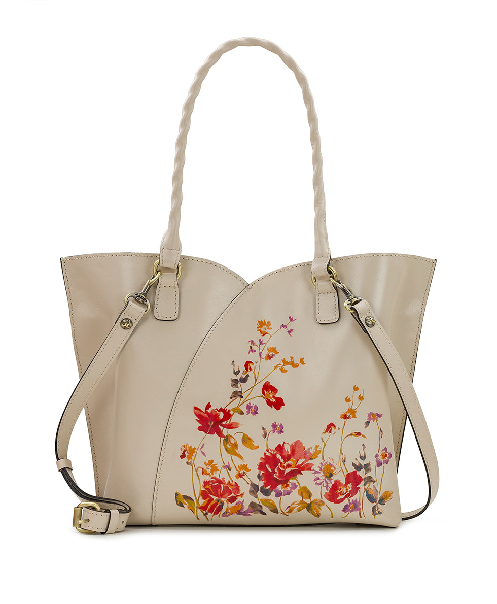 Marion Tote - Aegean Blooms Spot Print