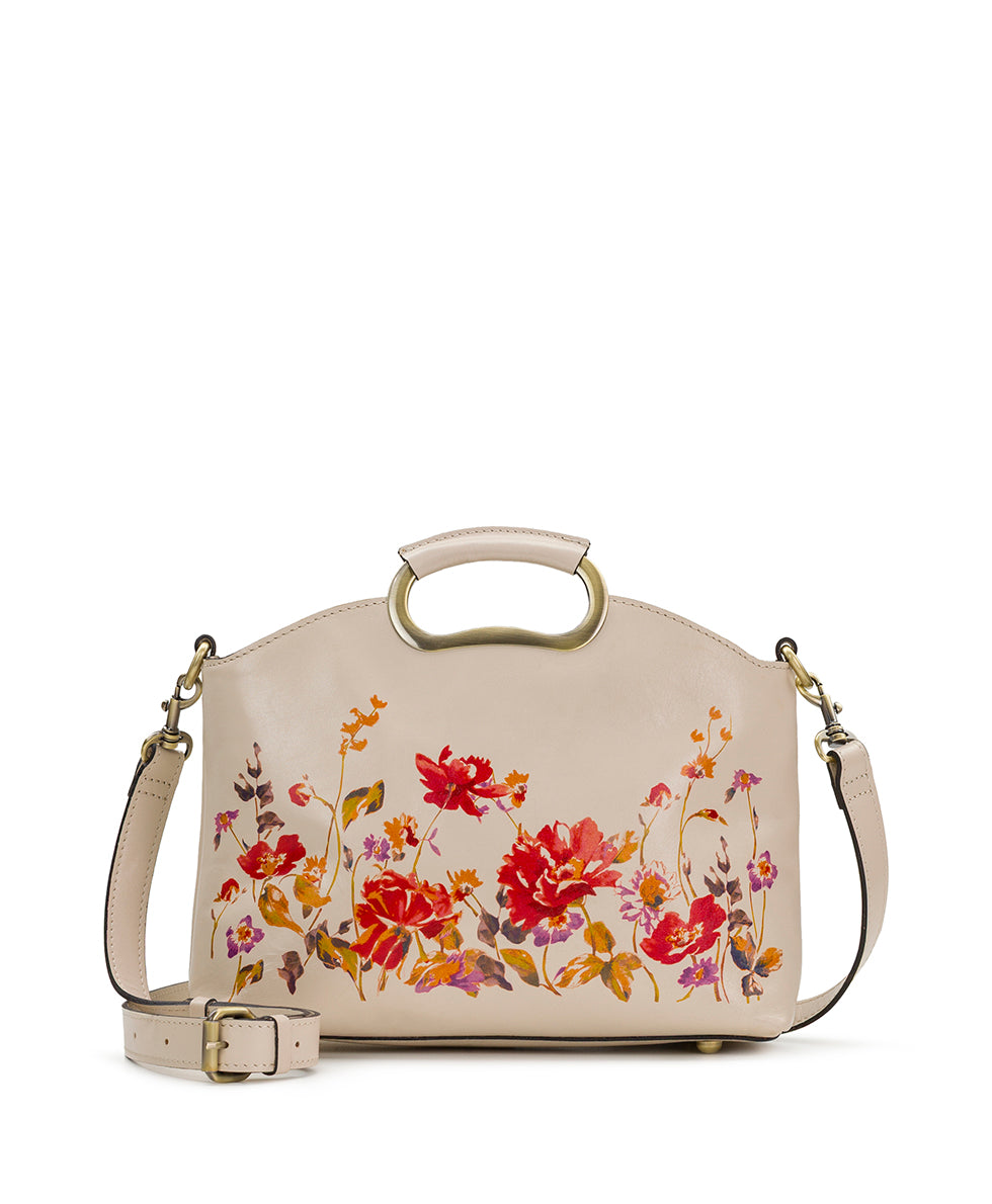 Valletta Top Handle Crossbody - Aegean Blooms Spot Print