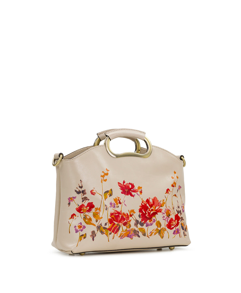 Valletta Top Handle Crossbody - Aegean Blooms Spot Print