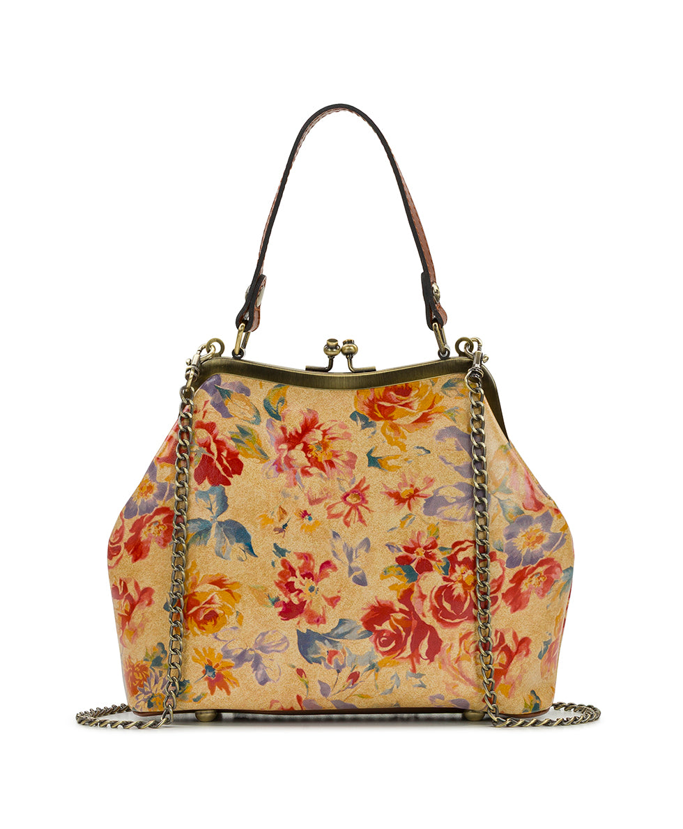 Laureana Frame Satchel - Aegean Blooms