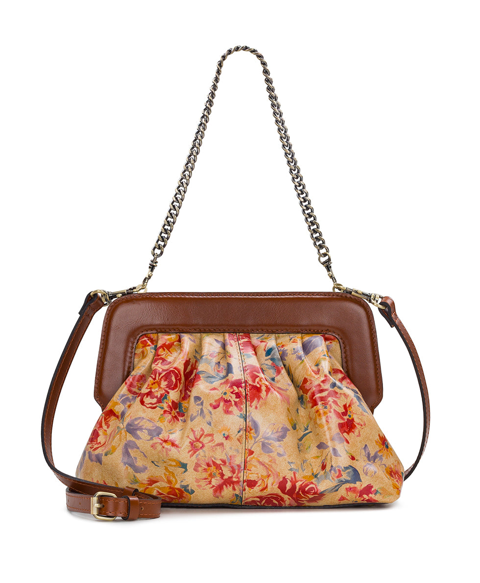Zelia Frame Clutch - Aegean Blooms