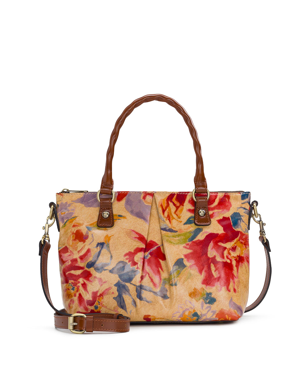 Zora Top Handle Crossbody - Aegean Blooms