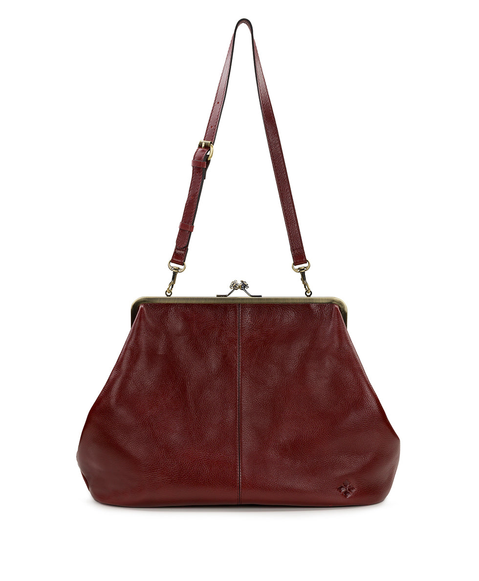 Serafina Frame Bag - Rugged Natural Grain Leather
