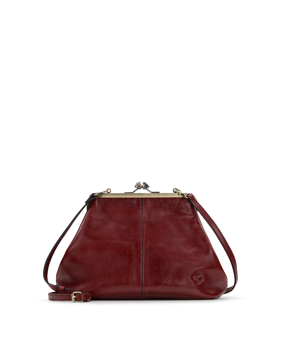 Sofia Frame Bag - Rugged Natural Grain Leather