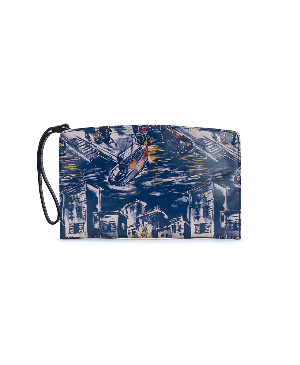Sivota Wristlet Clutch - Harbor Nights