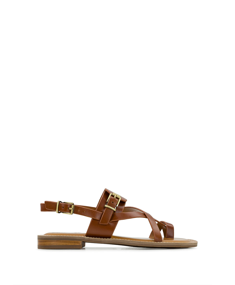 Fidella Sandals - Vegetable Tanned Leather — Tan