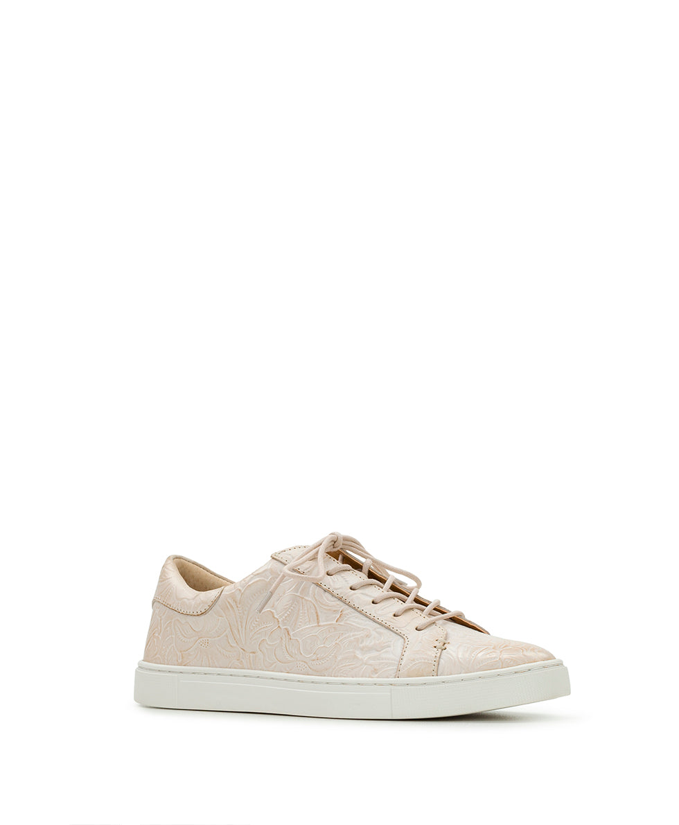 Uma Sneaker - Tooled — Chalk White