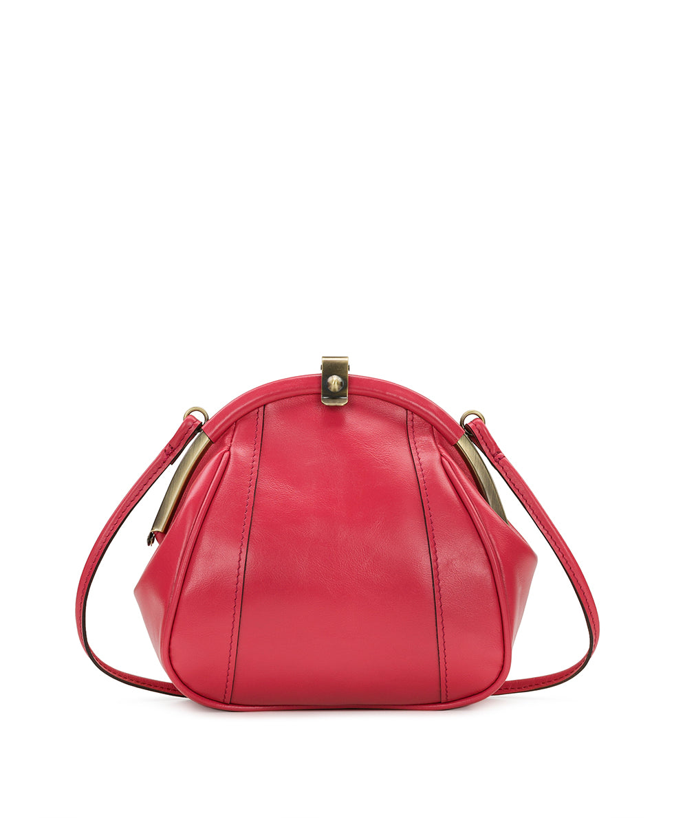Portafina Frame Crossbody - Vintage Distressed Leather