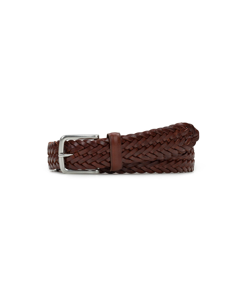 Nash Men's Belt - Woven / Tan