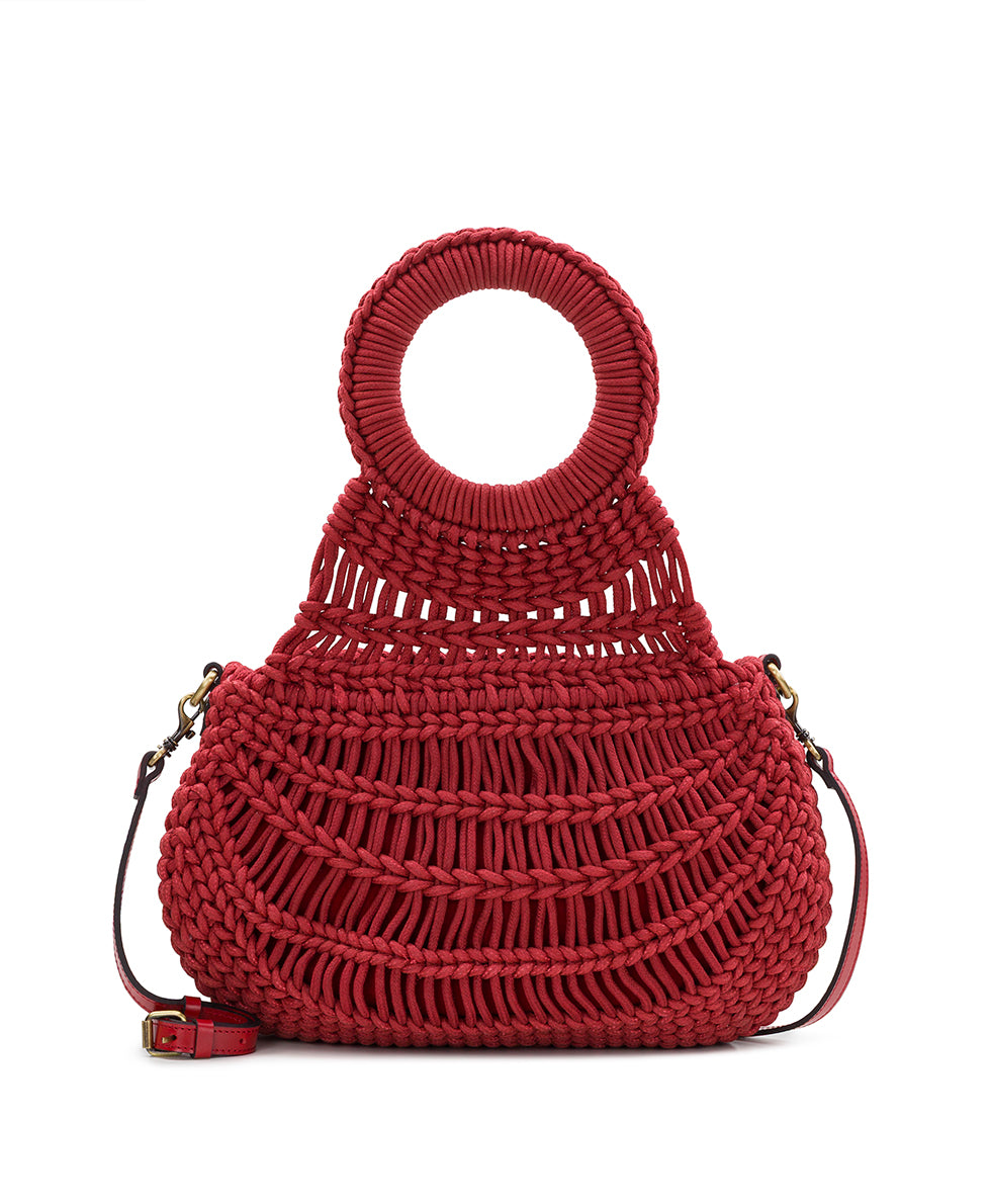 Pisticci Flapover Crossbody - Hand Woven Knot