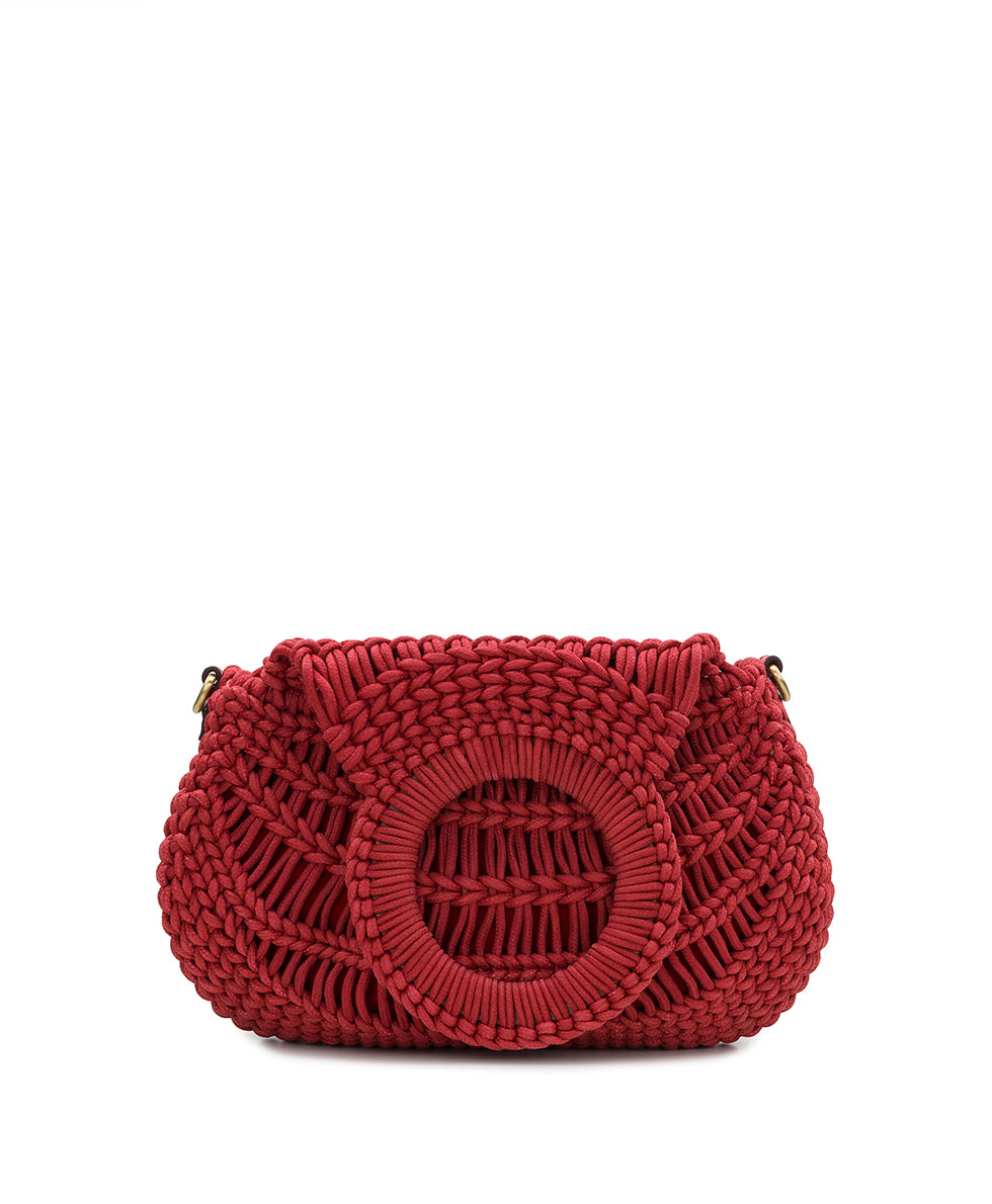 Pisticci Flapover Crossbody - Hand Woven Knot