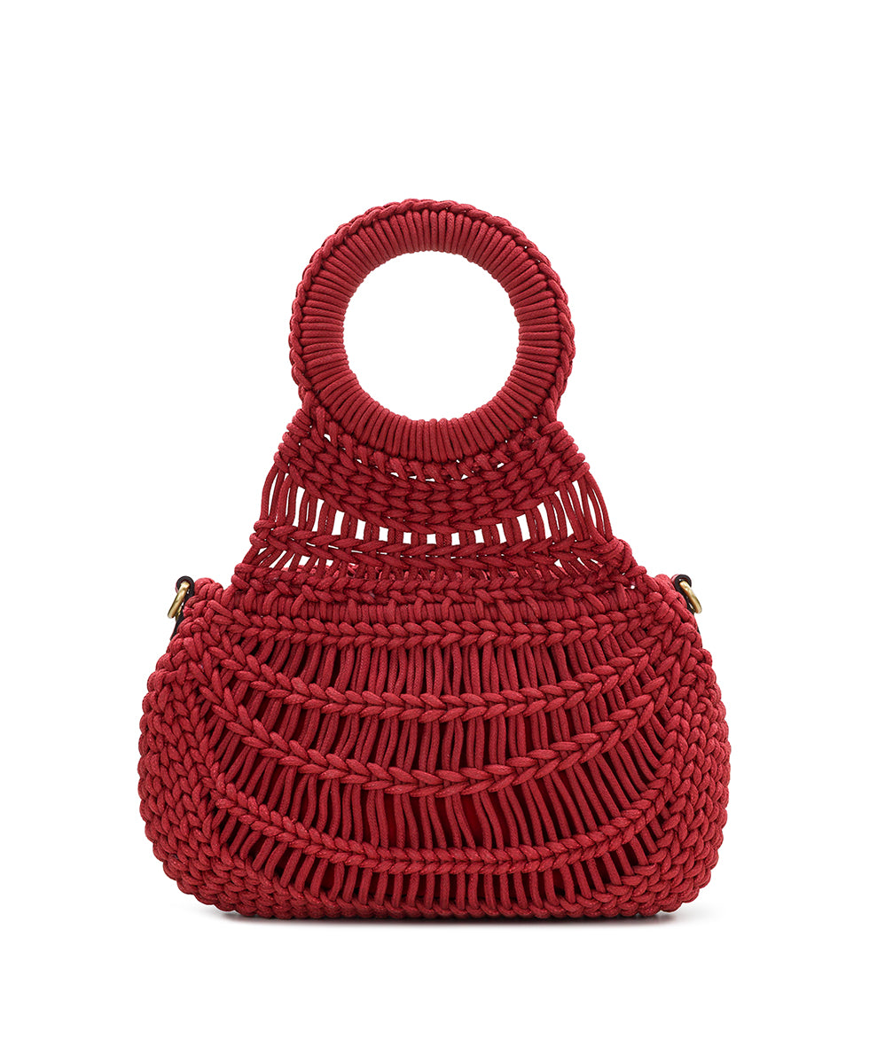 Pisticci Flapover Crossbody - Hand Woven Knot