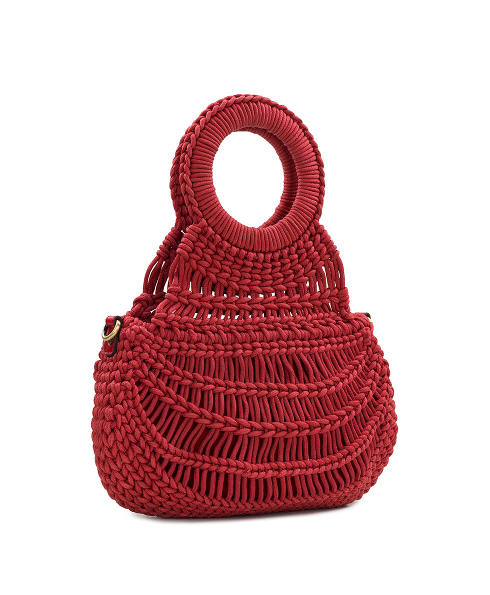 Pisticci Flapover Crossbody - Hand Woven Knot