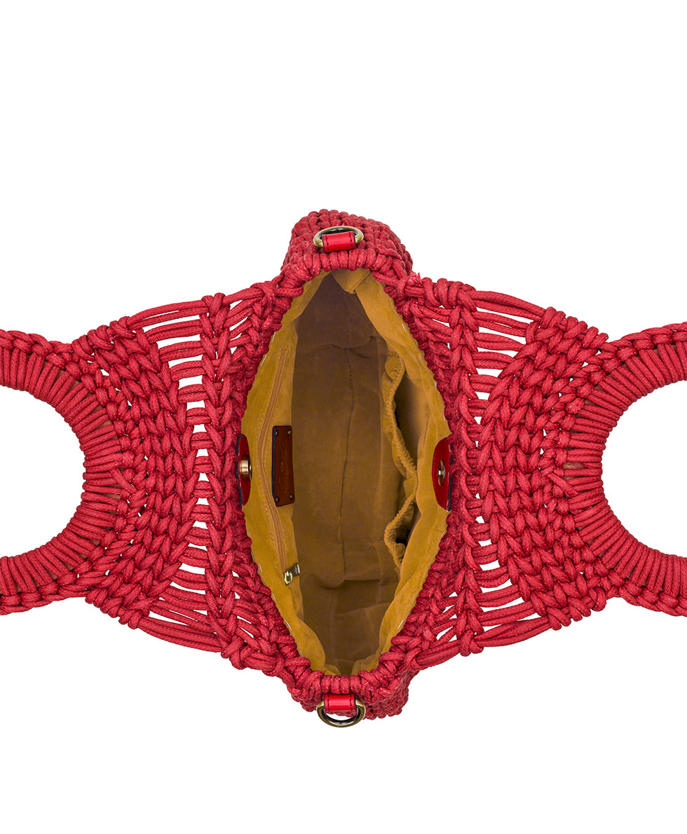 Pisticci Flapover Crossbody - Hand Woven Knot