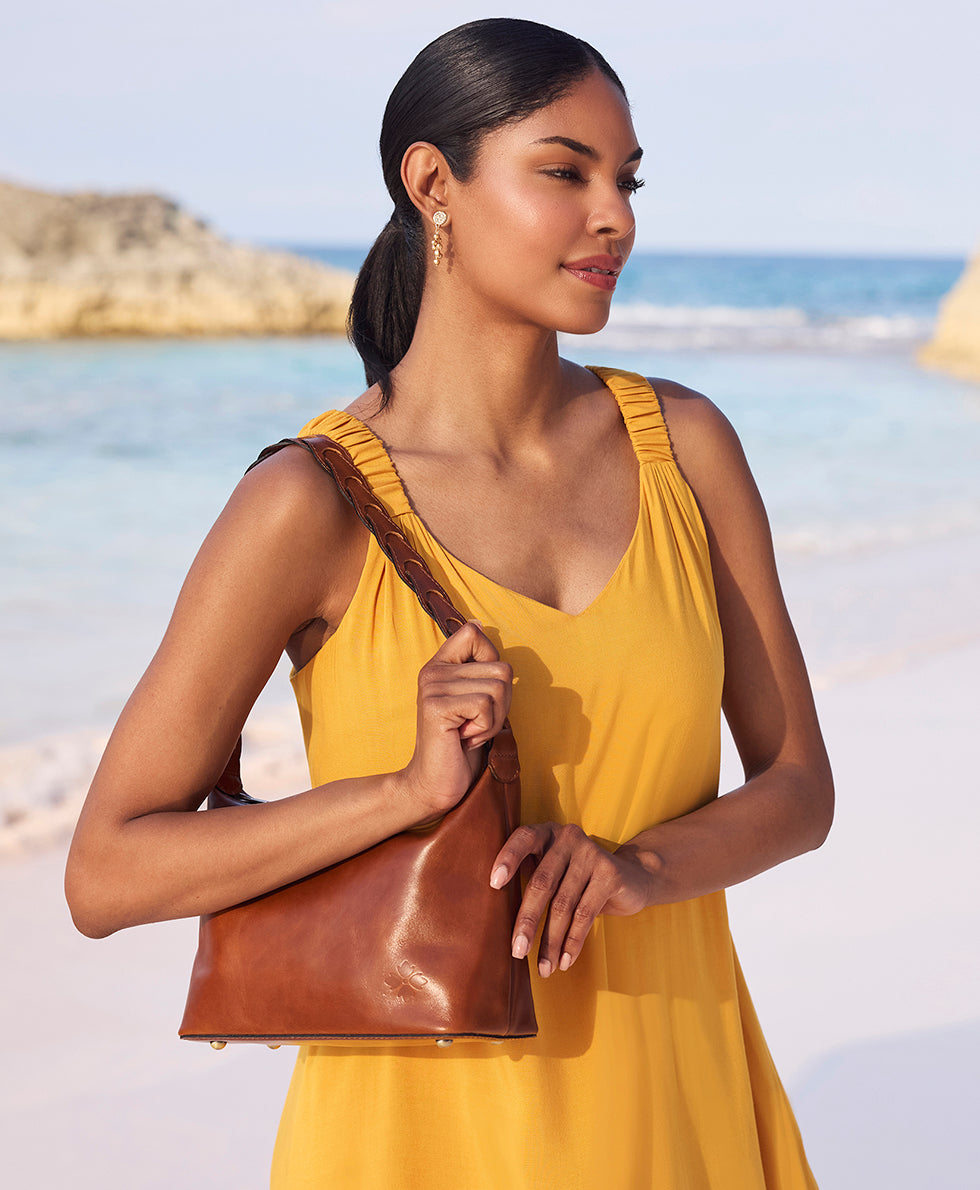 Milos Shoulder Bag - Vintage Distressed Leather