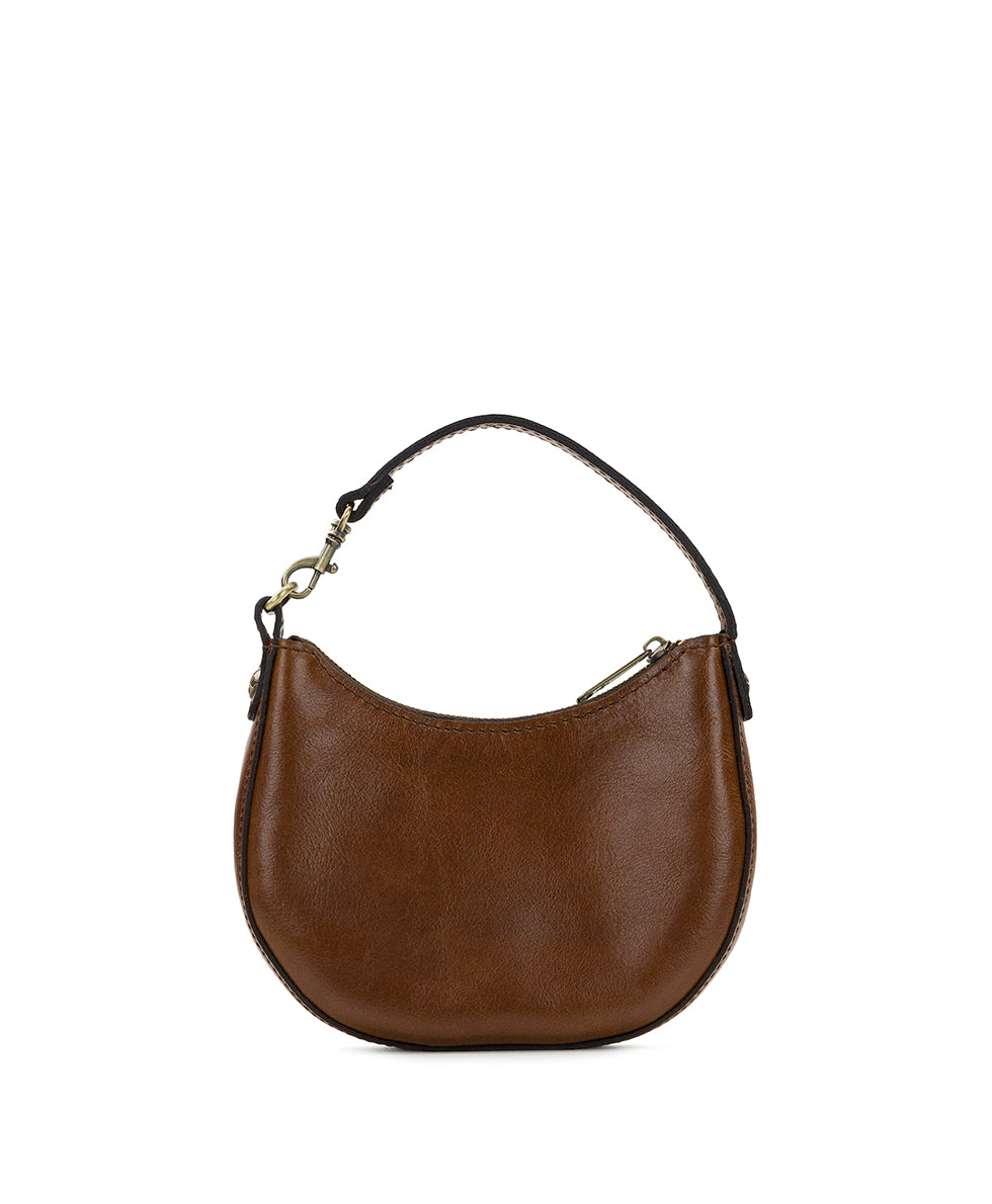 Morgana Mini Crescent - Vintage Distressed Leather