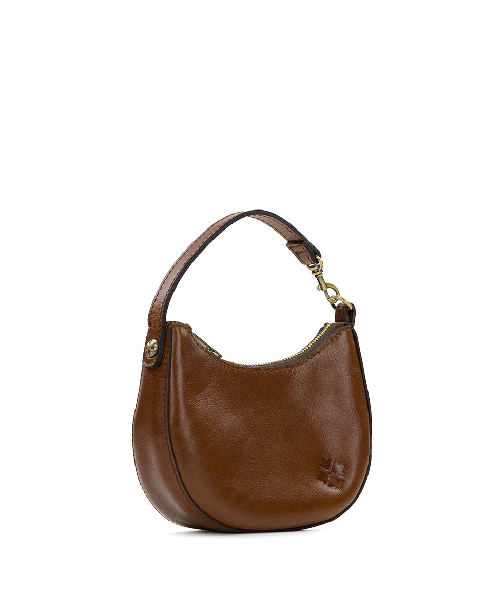 Morgana Mini Crescent - Vintage Distressed Leather