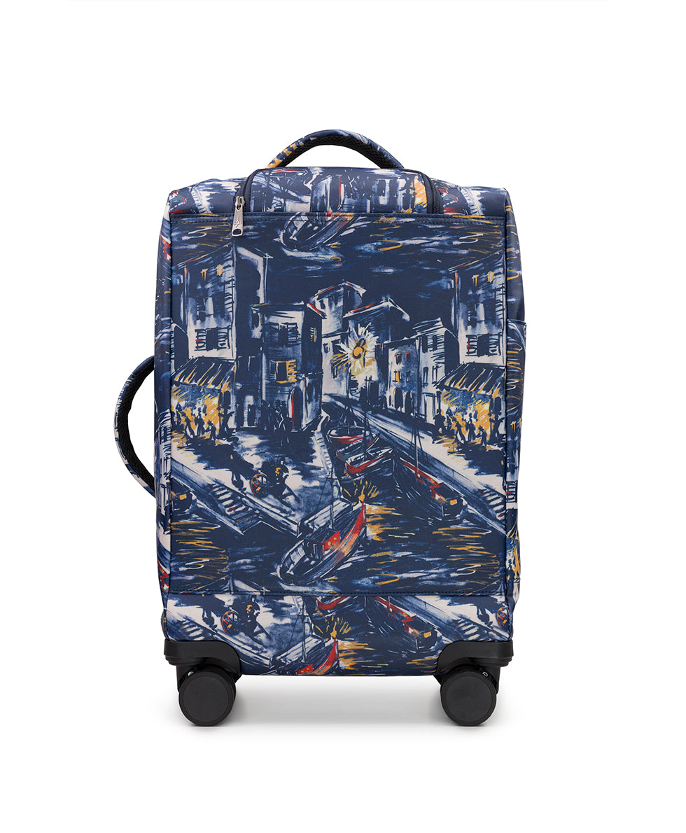 Cagliari Roller Duffel - Patina Coated Linen Canvas — Harbor Nights