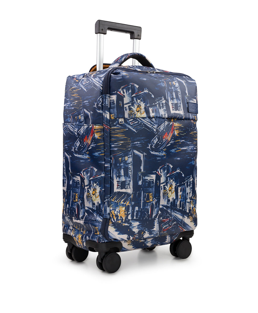 Cagliari Roller Duffel - Patina Coated Linen Canvas — Harbor Nights