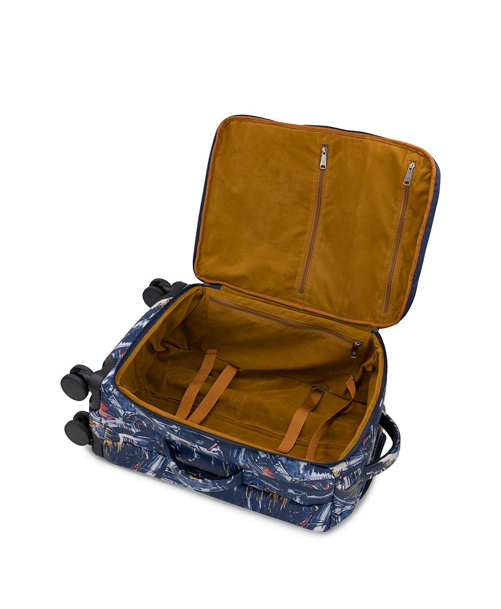 Cagliari Roller Duffel - Patina Coated Linen Canvas — Harbor Nights