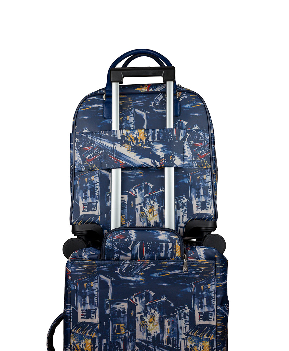 Cagliari Roller Duffel - Patina Coated Linen Canvas — Harbor Nights