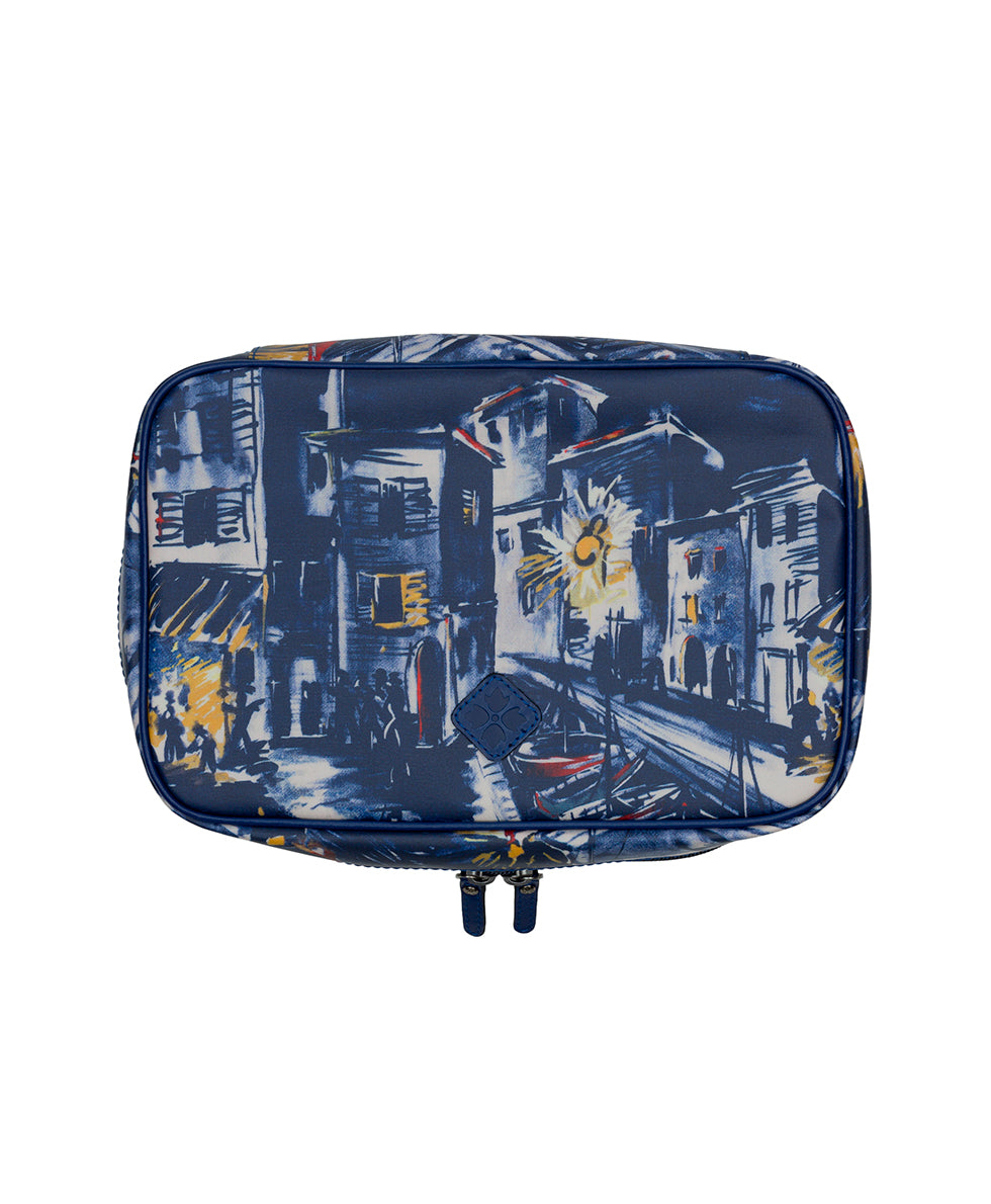 Ilaria Hanging Case - Patina Coated Linen Canvas — Harbor Nights