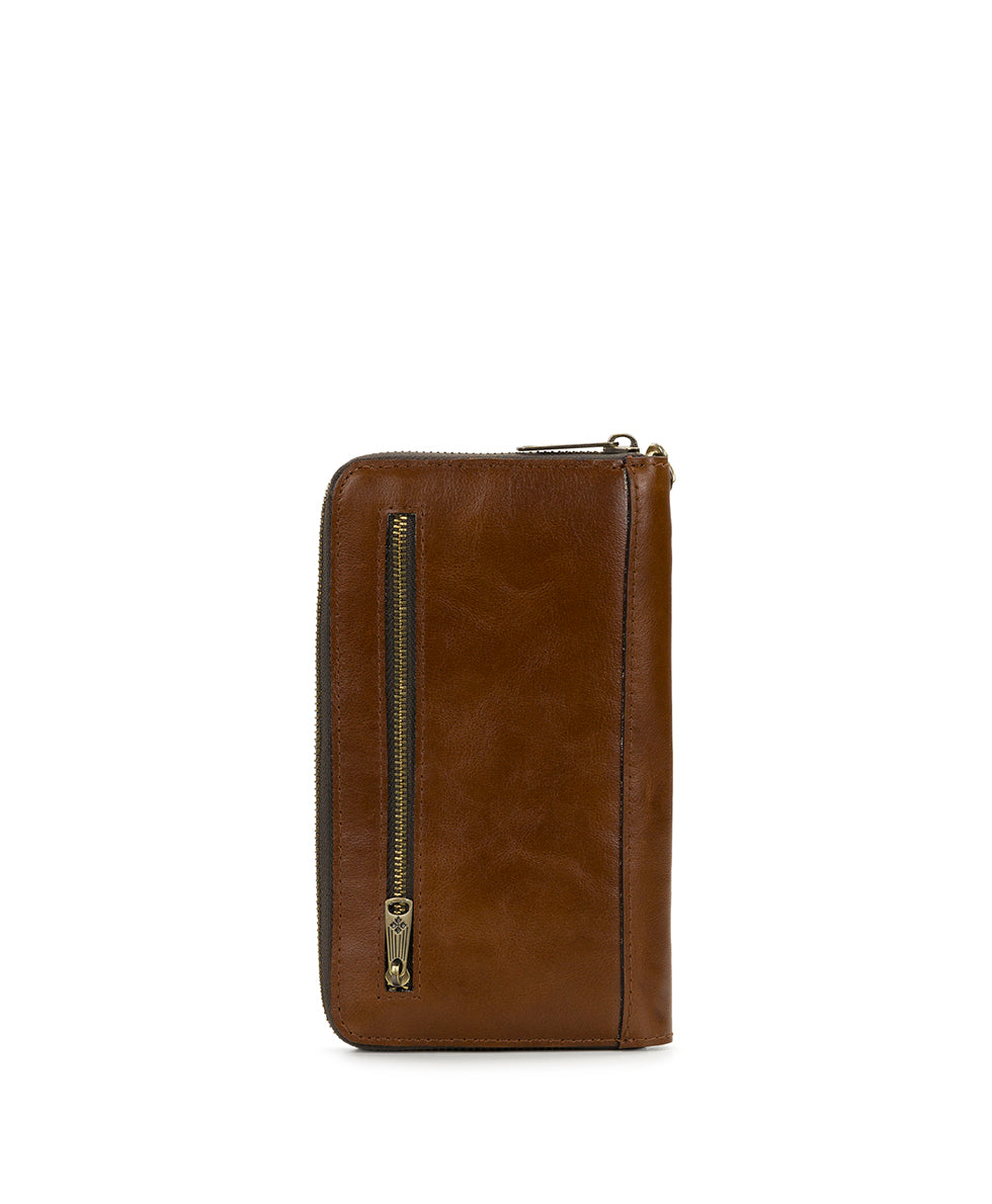 Lipsi Phone Wristlet - Vintage Distressed Leather