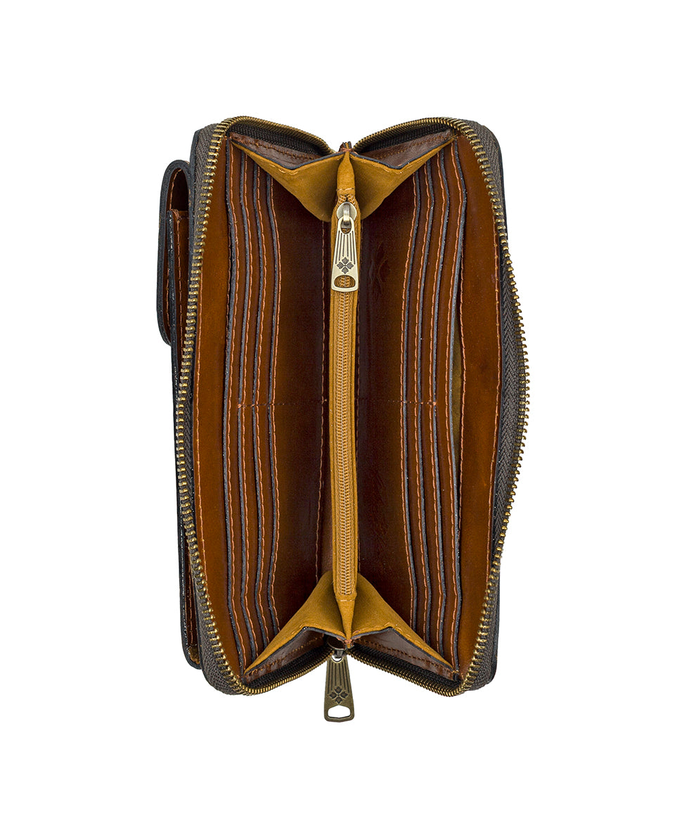 Lipsi Phone Wristlet - Vintage Distressed Leather