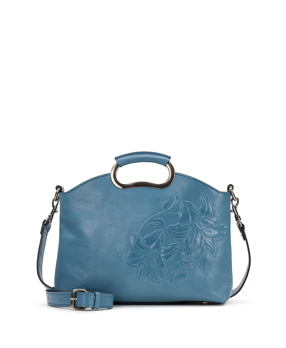 Valletta Top Handle Crossbody - Burnished Parisian Floral Tooled