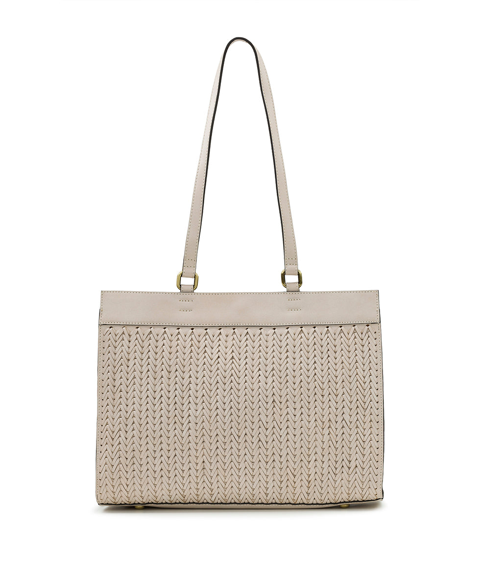 Ophira Shopper Tote - Specialty Woven Leather